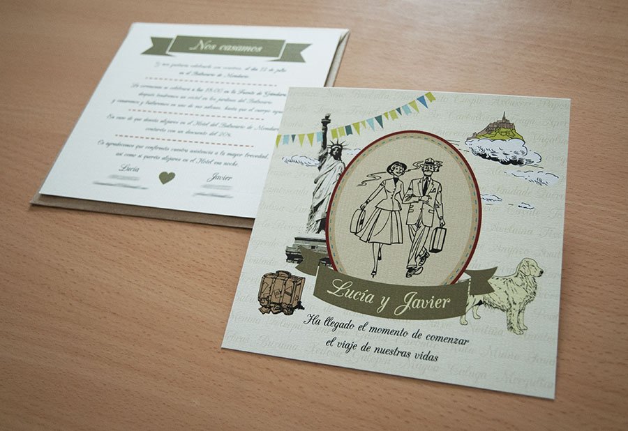 Invitaciones de boda personalizadas