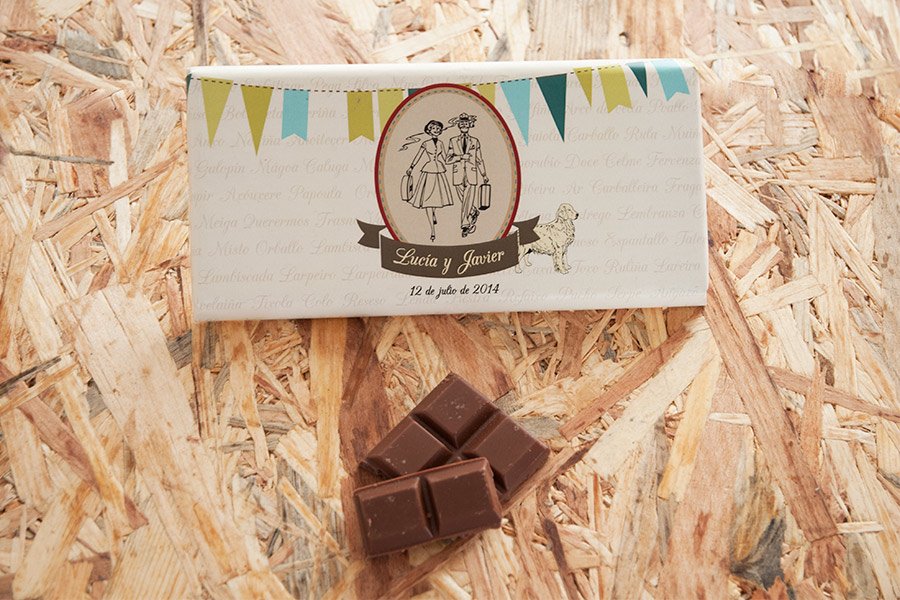 Chocolate como detalle de invitados