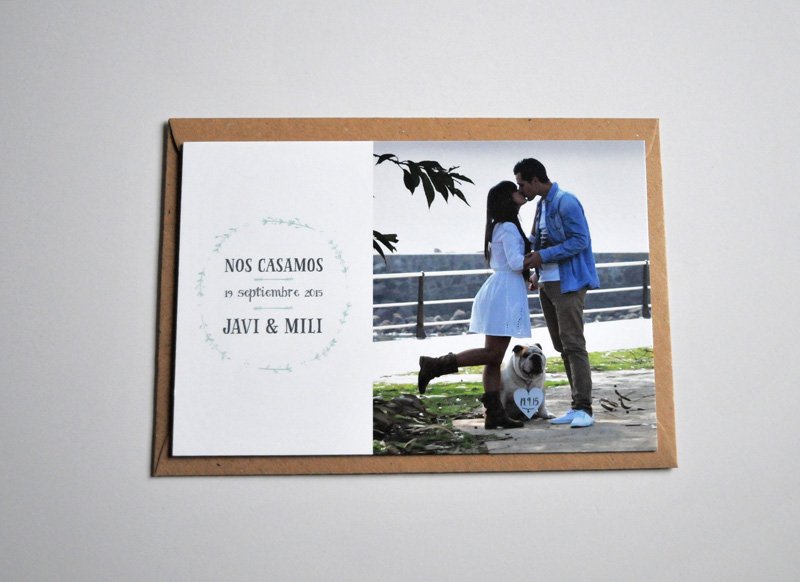 Invitaciones personalizadas Javi & Mili