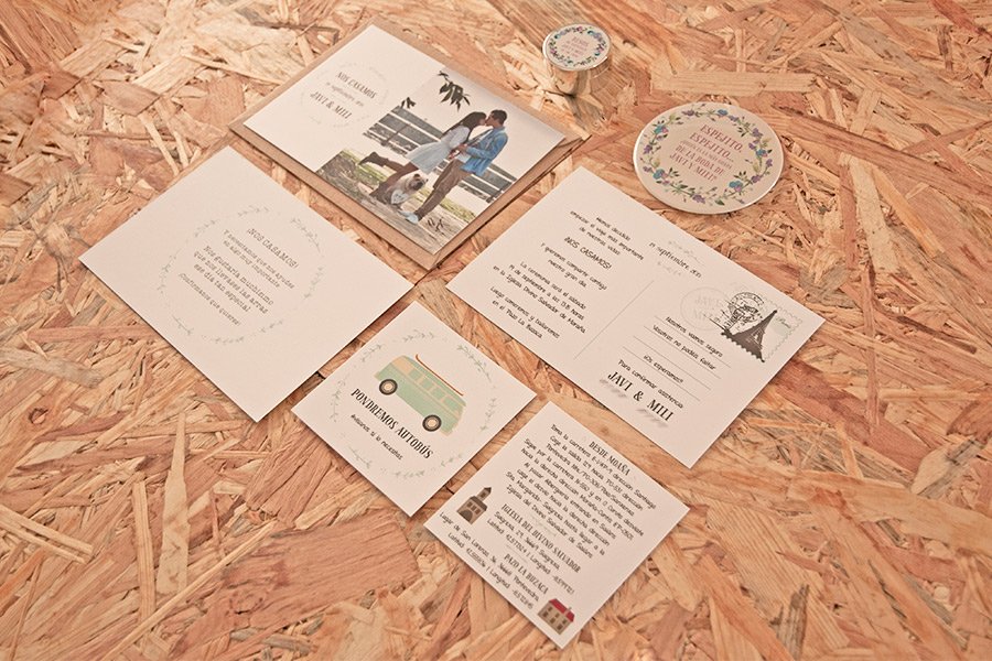 Invitaciones personalizadas Javi & Mili