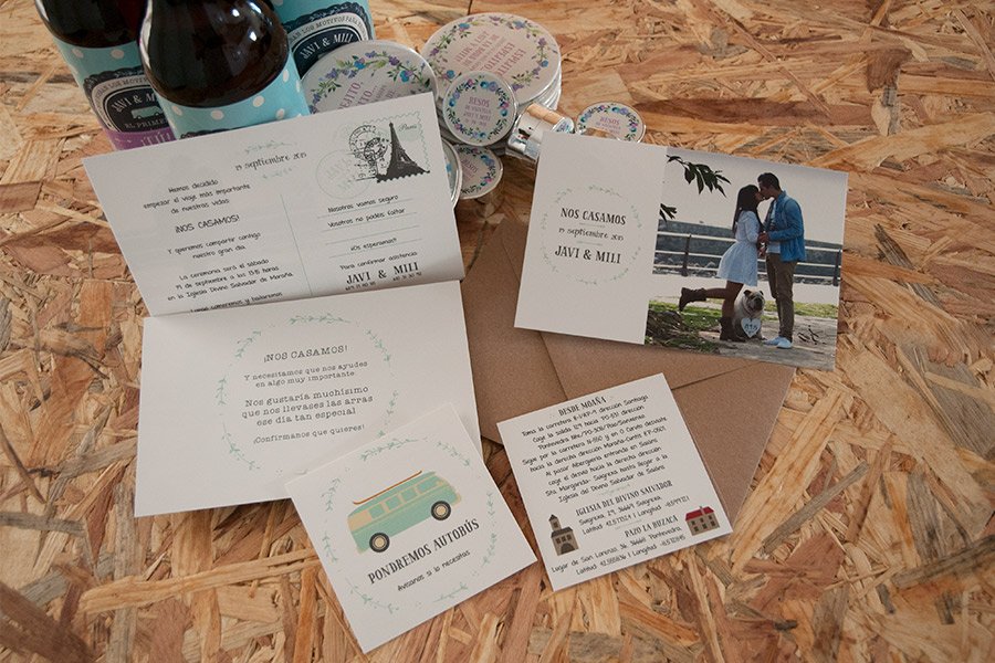 Invitaciones personalizadas Javi & Mili