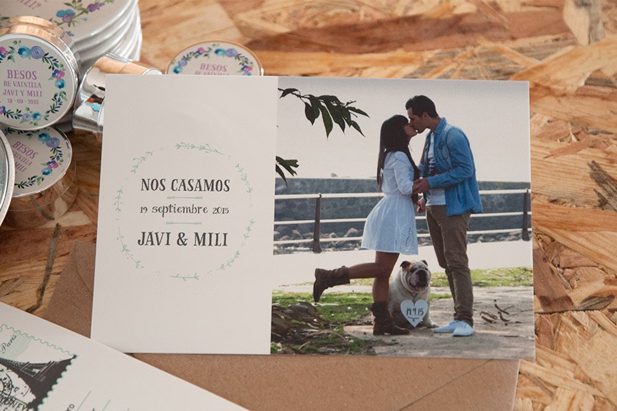 Invitaciones personalizadas Javi & Mili